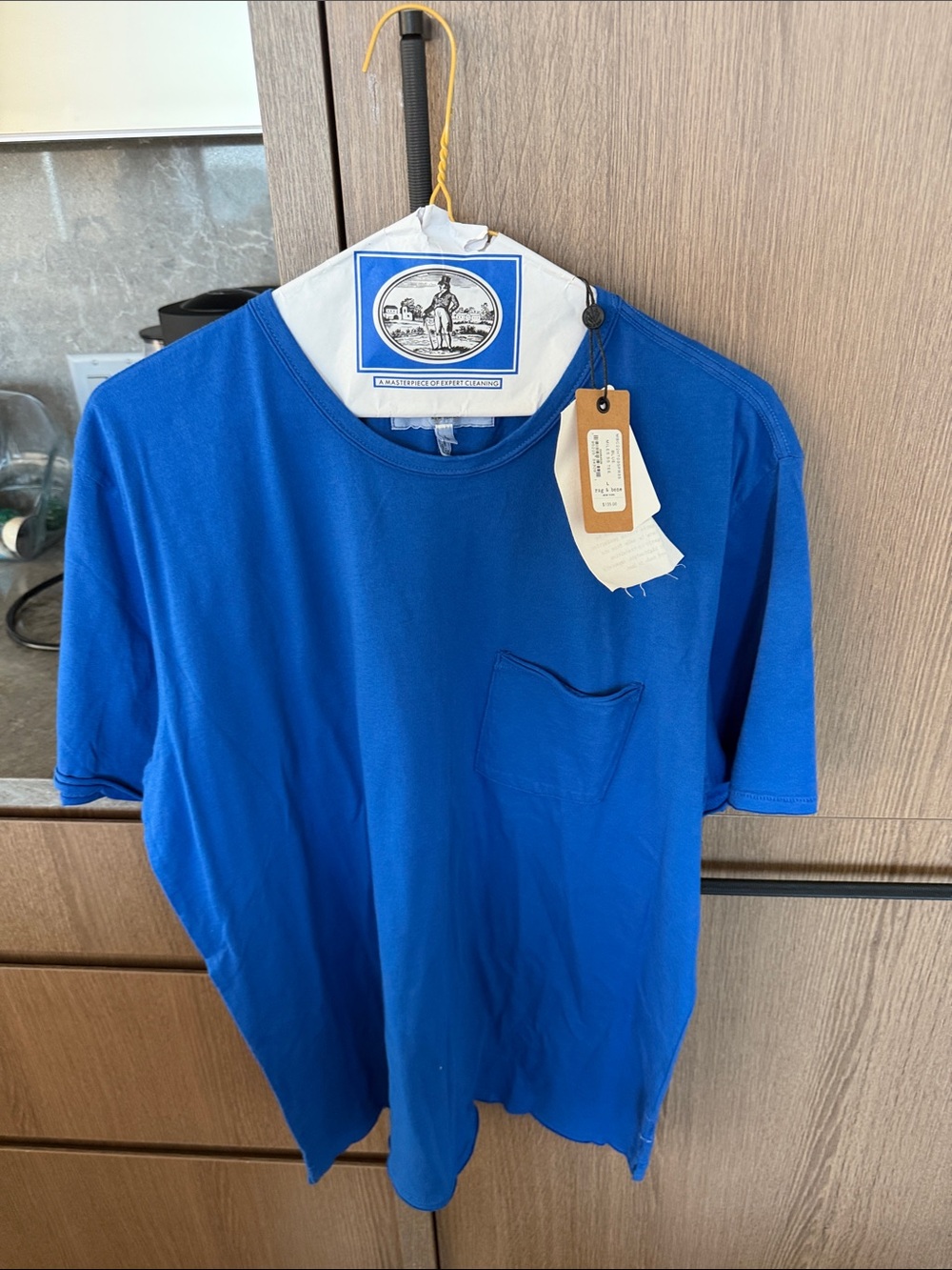 rag & bone Royal Blue Pocket Crew T-Shirt